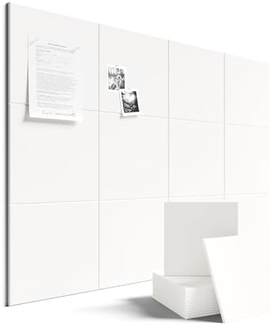Fluxynara Felt Bulletin Board & Cork Board Alternative, Milky White by FLUXYNARA