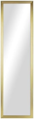 13.5" X 49.5" Gold Rectangle Full Length Wall Mirror, Large Vertical Or by Unknown