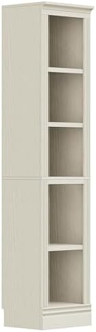 JAHRSTIM Halston Narrow 5-Tier Slim Bookshelf Shelving Unit by LivingEssentials