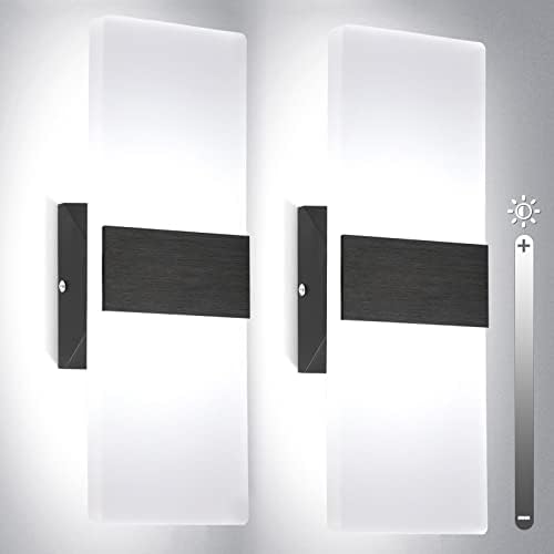 TRLIFE Dimmable Wall Sconces, Modern Wall Sconces Set of 2 Hardwired Wall by TRLIFE
