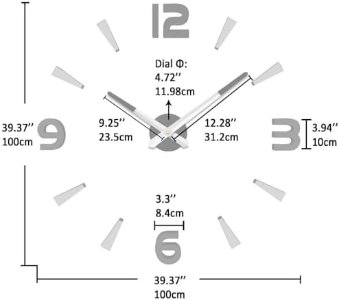 VANGOLD Design framless Clock for Kitchen - Image 3