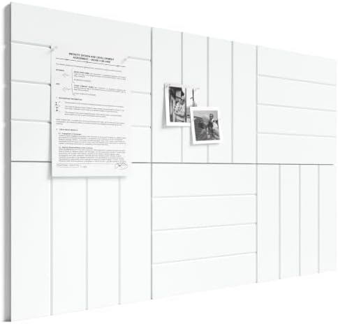 Bumusty 36" x 24" Large Cork Board Alternative, Cold White by BUMUSTY