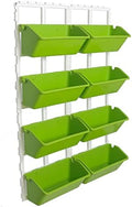 8 Pockets Vertical Planters Indoor Outdoor Living Wall Mounted Garden Wall by WANLECY
