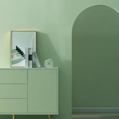 SOON AFTER Sage Green Peel and Stick Wallpaper Matte Light Green Contact Paper - Image 4
