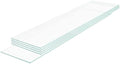 08" W x 44" L - 5 PCS Rectangle Tempered Glass Shelf Set, Glass Shelves of Wall by Unknown
