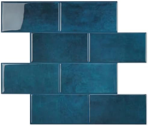 STICKGOO 10-Sheet Subway Tile Peel and Stick Backsplash, Self Adhesive Vinyl by STICKGOO