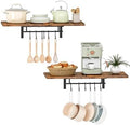CHOEZON Wall-Mounted Pot Racks, Floating Shelves, Vintage Pot Hangers by Choezon