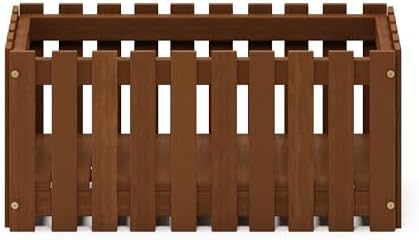 Furinno TIOMAN Planter Box, Hardwood Slat Style Flower Box, Rectangular Garden - Image 7