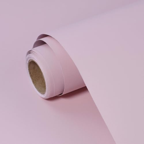 Pink Peel and Stick Wallpaper Solid Pink Contact Paper A Set of 15.7"x472" by SOONAFTER