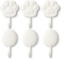 White Decorative Adhesive Hooks by Unknown