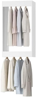 19.5" Wide Double Hanging Modular Closet System, Wall-Mounted Closet Organizer by Unknown