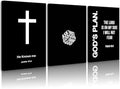 Christian Jesus Wall Art Black White God Canvas Wall Decor Religious Bible by Pennclys