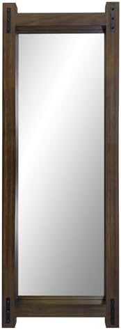 Full Length Mirror with Wood Frame ，60" x 21" Standing Full Body Floor Wall - Image 7