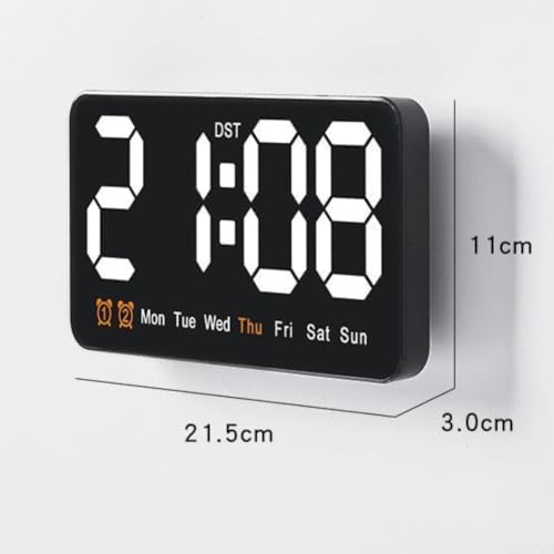 Digital Wall Clock Battery Operated, Large LED - Image 4