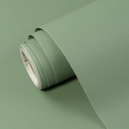 Sage Green Peel and Stick Wallpaper Solid Sage Green Contact Paper A Set of by SOONAFTER