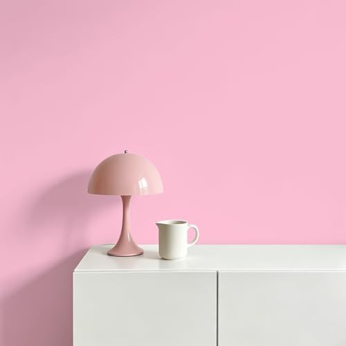 Pink Peel and Stick Wallpaper 23.6"x472" Solid Colour Contact Paper Modern - Image 3