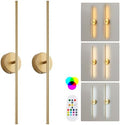 KARTOOSH Battery Operated Wall Sconces Set of Two Wireless Wall Lights by KARTOOSH