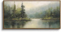 InSimSea Extra Large Framed Vintage Wall Art, Forest Woodland by InSimSeaArt