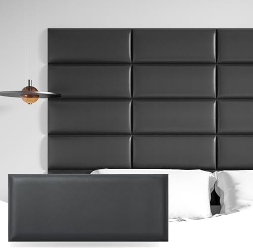 Art3d 9-Pack Peel and Stick Upholstered Headboard, 9.84 x 23.62 in by Art3d