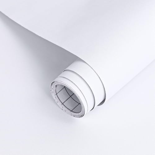 Arthome 17"x120" White Contact Paper, Peel and Stick Matte Wallpaper, Self by ArthomeWALLDECOR