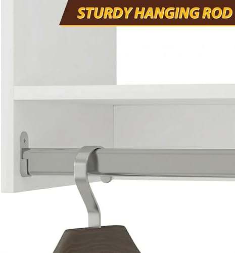 31.5" Wide Double Hanging Modular Closet System, Wall-Mounted Closet Organizer - Image 7