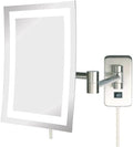 JERDON Lighted Wall-Mount Makeup Mirror by Jerdon