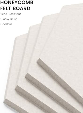 Fluxynara Extra Large 12-Pack Felt Bulletin Board Tiles - Image 3
