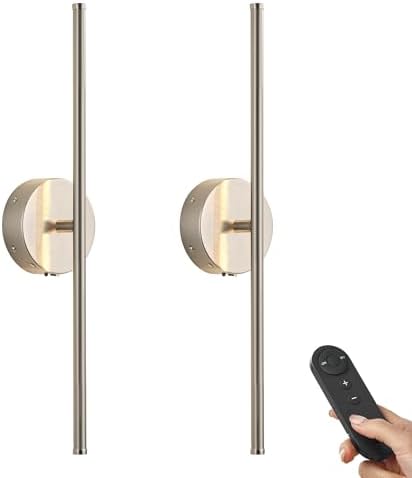 KARTOOSH Battery Operated Wall Sconces Set of Two Wireless Wall Lights by KARTOOSH