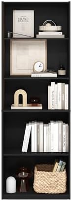 Furinno GEHRY Book Shelf, 5-Tier Bookshelf, - Image 4