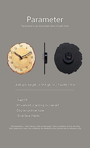 12 Inch Annual Ring Wall Clock - Image 5