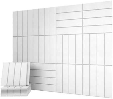 12 Pack Acoustic Panels, 11.8"x11.8" Sound Absorbing Wall Panels by UMIACOUSTIC
