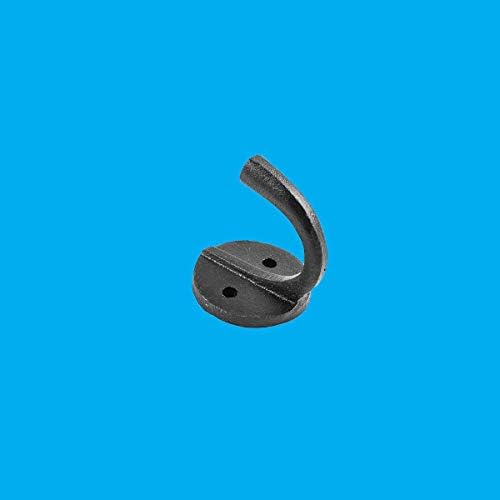 Renovators Supply Manufacturing RSF Single Coat Hook, Wrought Iron Black Powder - Image 2