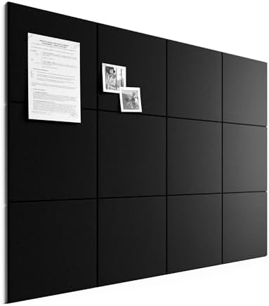 Bumusty 48"x 36" Large Felt Bulletin Board Tiles by BUMUSTY