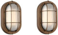 WISBEAM 2 Pack LED Bulkhead Light Bronze, Outdoor LED Wall Light by WISBEAM