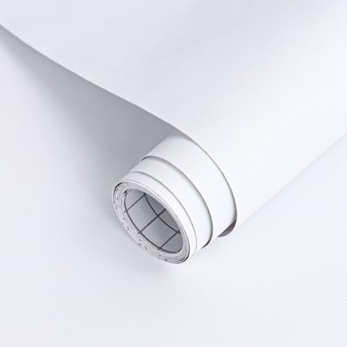 Arthome 11.8"x100" White Contact Paper, Peel and Stick Matte Wallpaper by ArthomeWALLDECOR