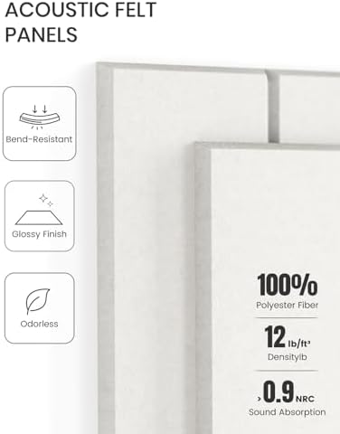 Fluxynara Felt Bulletin Board & Cork Board Alternative, Milky White - Image 4