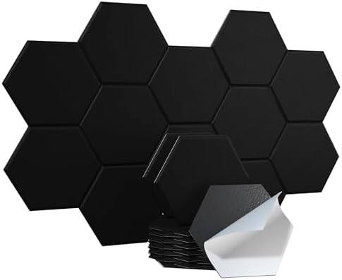 Acoustic Panels, Magrowill 12-Pack Soundproof Wall Panels 14 X 12 X 0.4 Inches by Magrowill