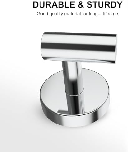 SetSail Towel Hooks for Bathrooms 4 Packs Screw-in Bathroom Towel Hook Wall - Image 4