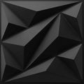 3D Wall Panels 33 Pack, 12×12 Inch Black Diamond Textured PVC Wall Panels by NKEN3DDecoration