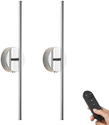 KARTOOSH Battery Operated Wall Sconces Set of Two Wireless Wall Lights by KARTOOSH