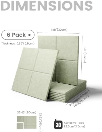 Fluxynara Felt Bulletin Board & Cork Board Alternative, Sage Green - Image 2