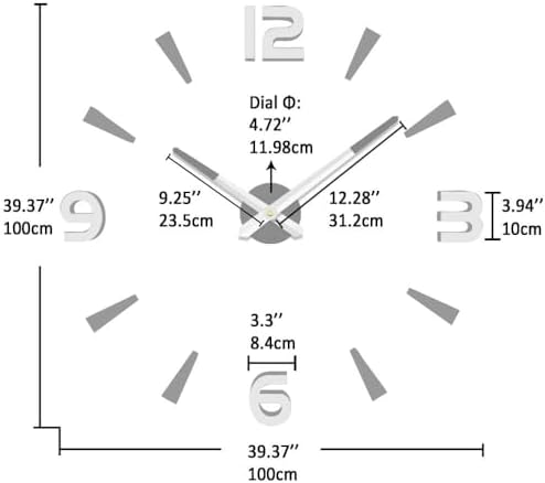VANGOLD Design Large Wall Clock - Image 3