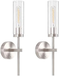 Shenmoyl Battery Operated Wall Sconces Set of 2, Nickel Rechargeable Wall by Shenmoyl