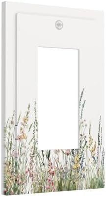 Decorative Outlet Covers Boho Wildflower Green Leaves Rustic Floral Botanical 1 - Image 2