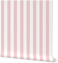 Spoonflower Stripes Pink and Peel and Stick Removable Wallpaper by Spoonflower