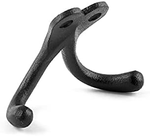 Renovators Supply Manufacturing Double Wall Hook, Cast Iron Black Powder Coat - Image 4