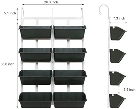 8 Pockets Vertical Garden Wall Planter Raised Beds Hanging Planter Wall Mounted - Image 5