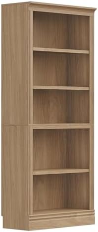JAHRSTIM Halston Standard 5-Tier Tall Bookshelf Shelving Unit by LivingEssentials