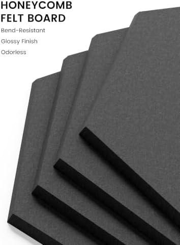 Fluxynara Extra Large 12-Pack Felt Bulletin Board Tiles - Image 3