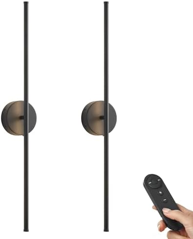 KARTOOSH Battery Operated Wall Sconces Set of Two Wireless Wall Lights by KARTOOSH